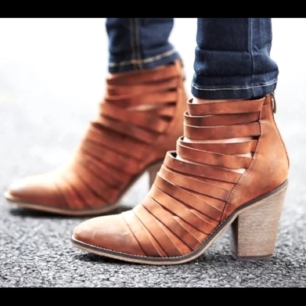 Free People Hybrid Bootie in Brown.